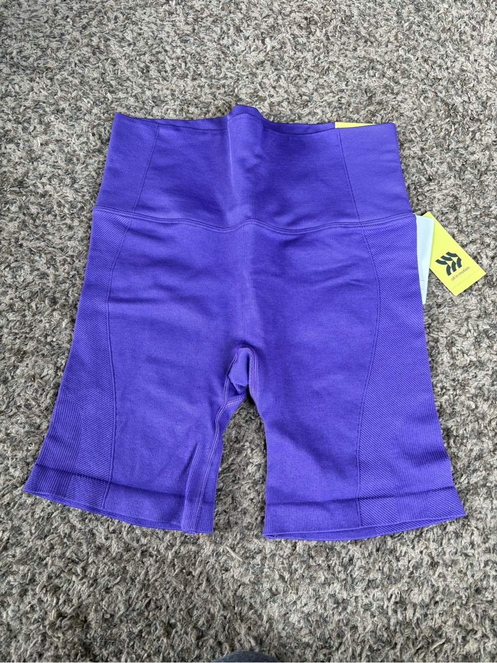 all in motion Purple High-Rise Bike Shorts NWT